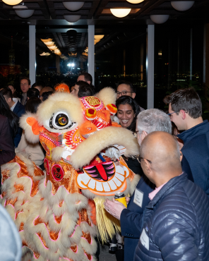 Group of people celebrating Asian culture